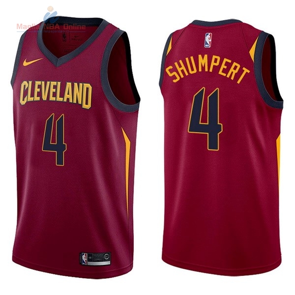Acquista Maglia NBA Nike Cleveland Cavaliers #4 Iman Shumpert Rosso Icon