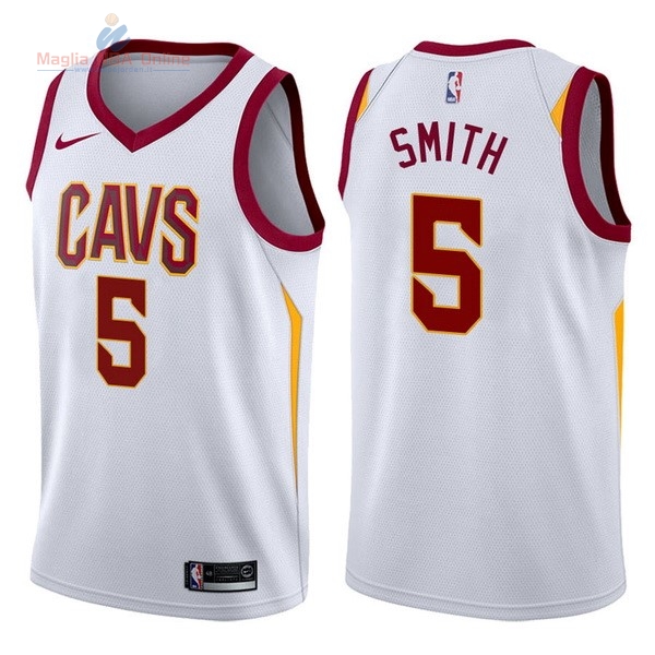 Acquista Maglia NBA Nike Cleveland Cavaliers #5 JR.Smith Bianco Association