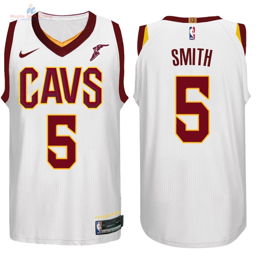 Acquista Maglia NBA Nike Cleveland Cavaliers #5 JR.Smith Bianco