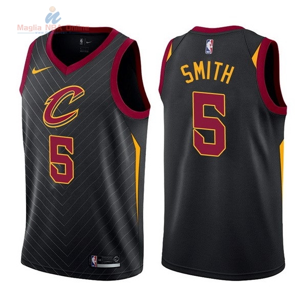 Acquista Maglia NBA Nike Cleveland Cavaliers #5 JR.Smith Nero Statement