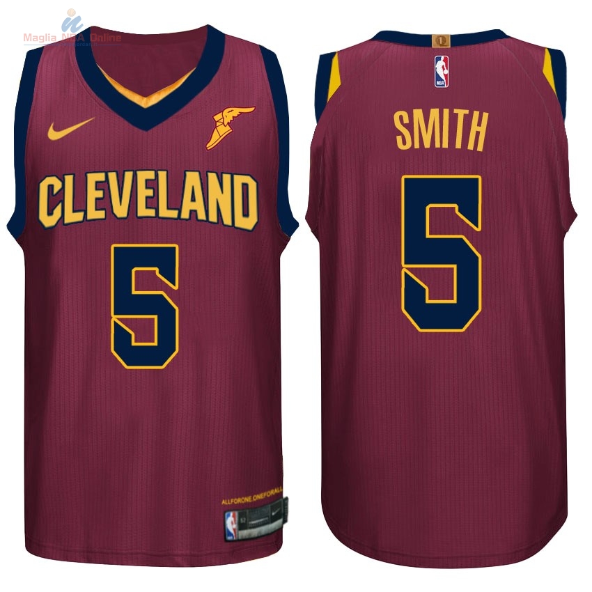 Acquista Maglia NBA Nike Cleveland Cavaliers #5 JR.Smith Rosso