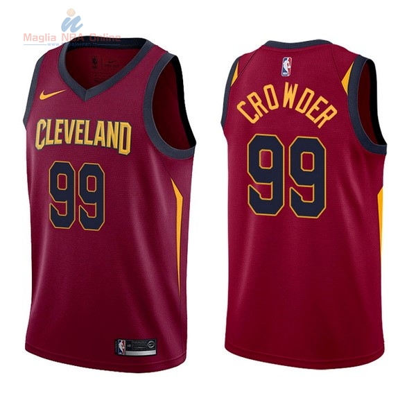 Acquista Maglia NBA Nike Cleveland Cavaliers #99 Jae Crowder Rosso Icon