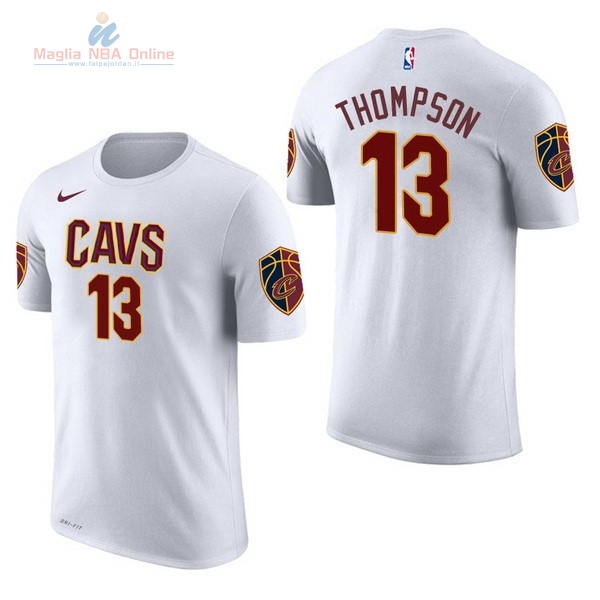 Acquista Maglia NBA Nike Cleveland Cavaliers Manica Corta #13 Tristan Thompson Bianco