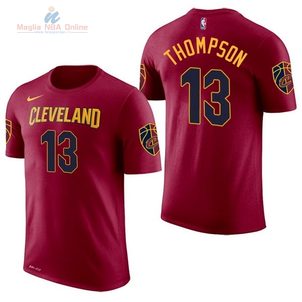 Acquista Maglia NBA Nike Cleveland Cavaliers Manica Corta #13 Tristan Thompson Rosso