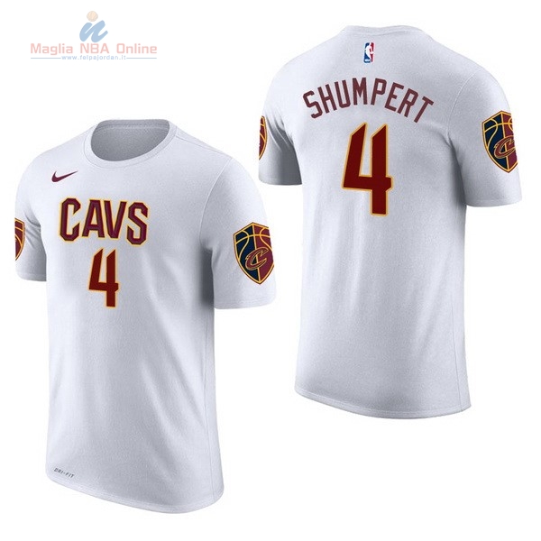 Acquista Maglia NBA Nike Cleveland Cavaliers Manica Corta #4 Iman Shumpert Bianco