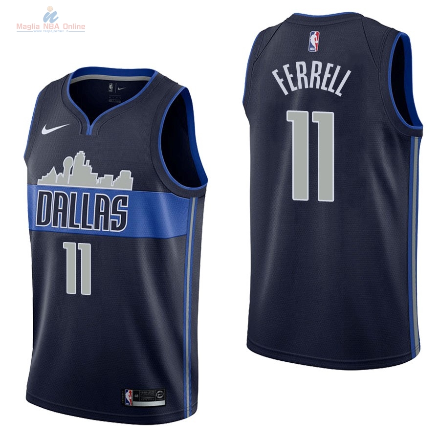 Acquista Maglia NBA Nike Dallas Mavericks #11 Yogi Ferrorell Nero Statement