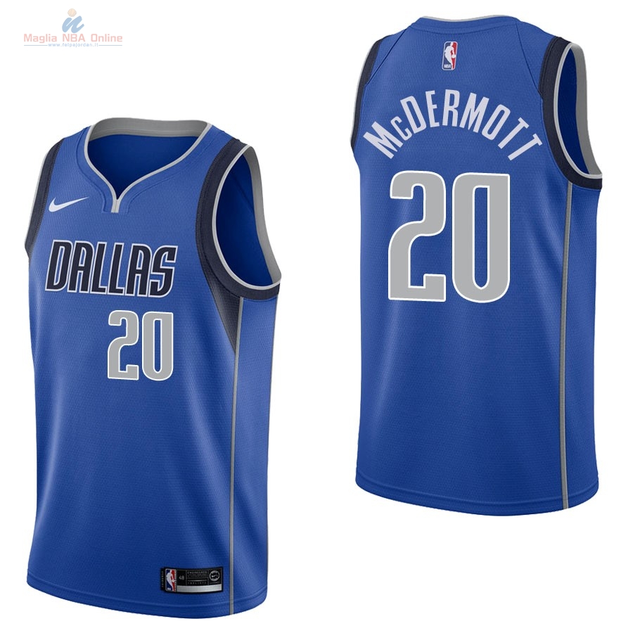 Acquista Maglia NBA Nike Dallas Mavericks #20 Doug McDermott Blu Icon