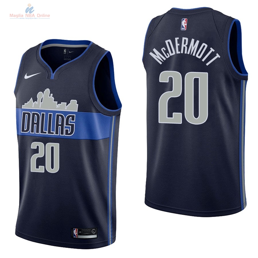 Acquista Maglia NBA Nike Dallas Mavericks #20 Doug McDermott Nero Statement