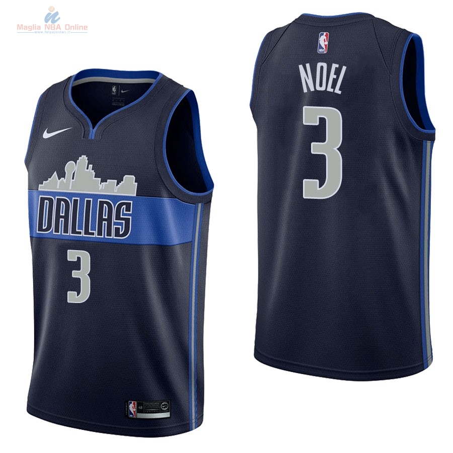Acquista Maglia NBA Nike Dallas Mavericks #3 Nerlens Noel Nero Statement