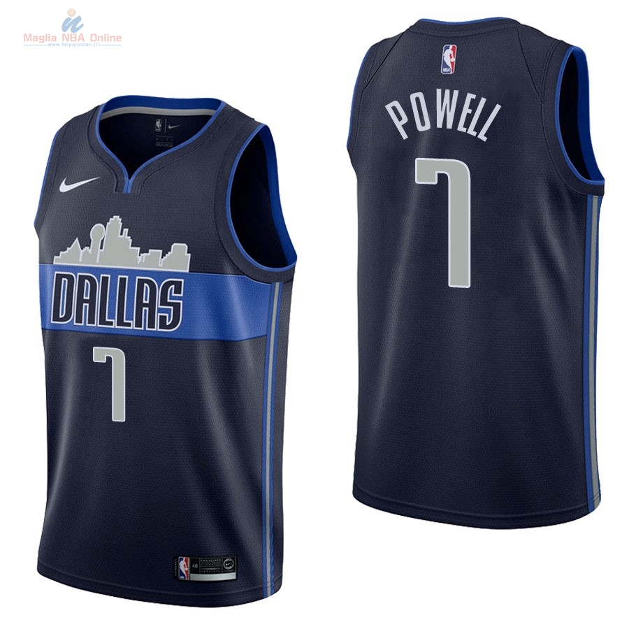 Acquista Maglia NBA Nike Dallas Mavericks #7 Dwight Powell Nero Statement