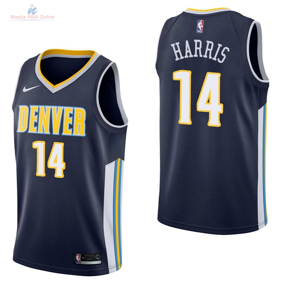 Acquista Maglia NBA Nike Denver Nuggets #14 Gary Harris Marino Icon