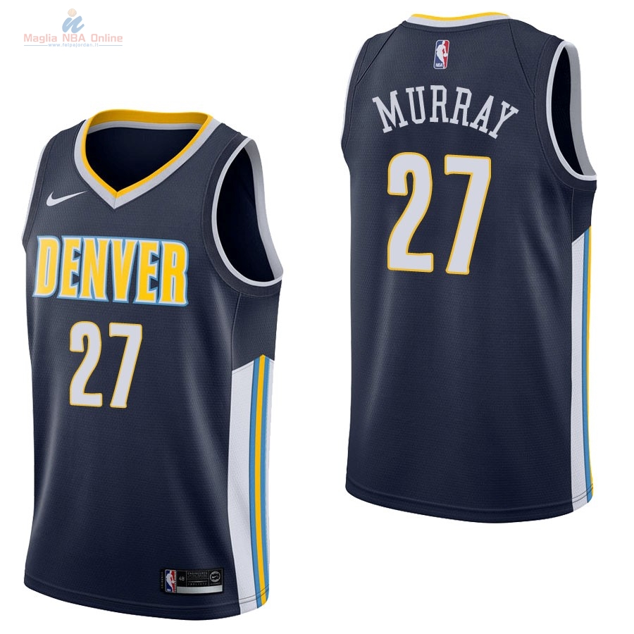 Acquista Maglia NBA Nike Denver Nuggets #27 Jamal Murray Marino Città