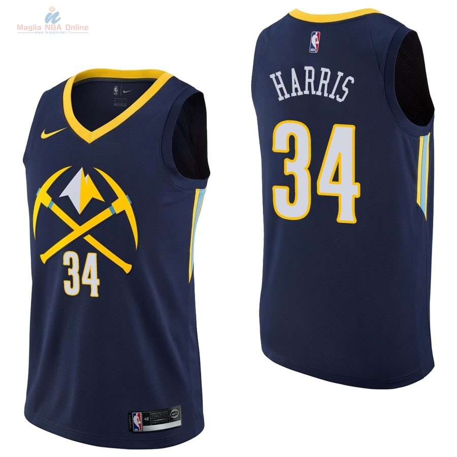 Acquista Maglia NBA Nike Denver Nuggets #34 Devin Harris Nike Marino Città