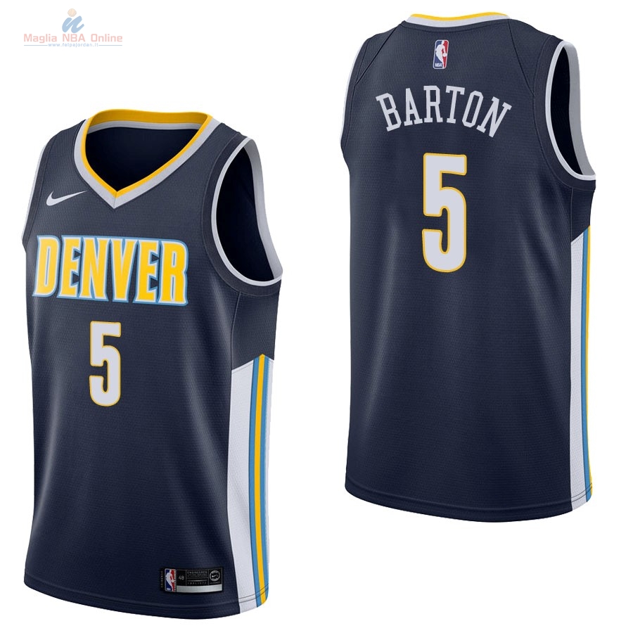 Acquista Maglia NBA Nike Denver Nuggets #5 Will Barton Marino Icon