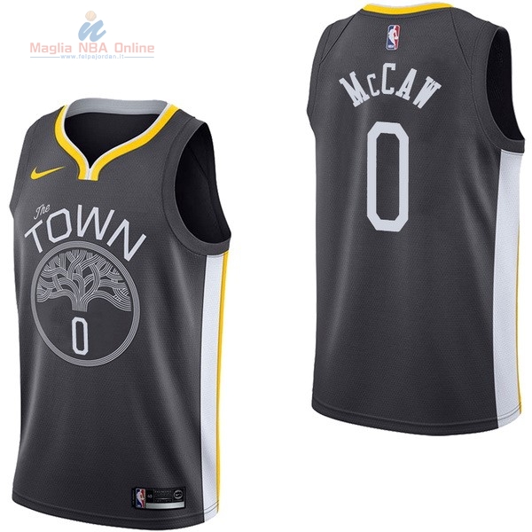 Acquista Maglia NBA Nike Golden State Warriors #0 Patrick McCaw Nero Statement