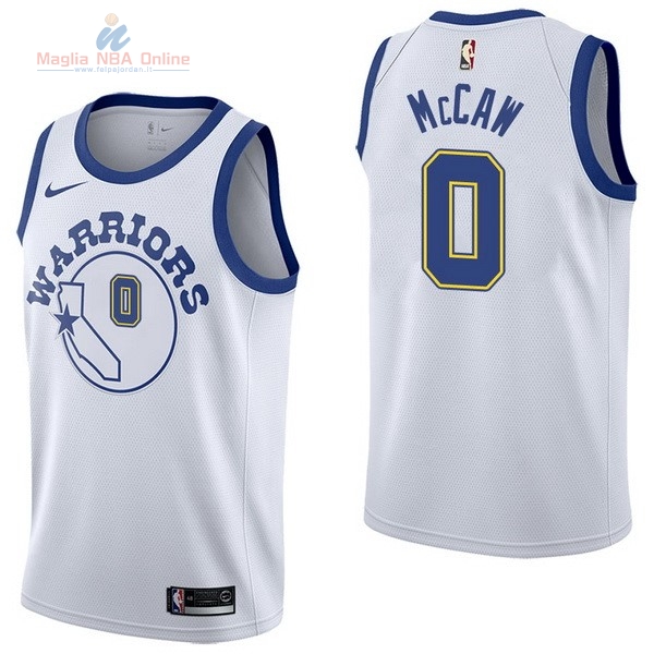 Acquista Maglia NBA Nike Golden State Warriors #0 Patrick McCaw Nike Retro Bianco