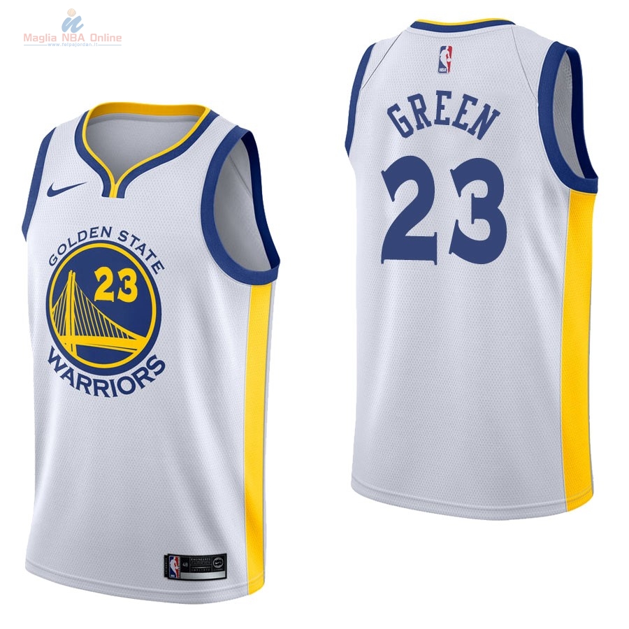 Acquista Maglia NBA Nike Golden State Warriors #23 Draymond Green Bianco Association