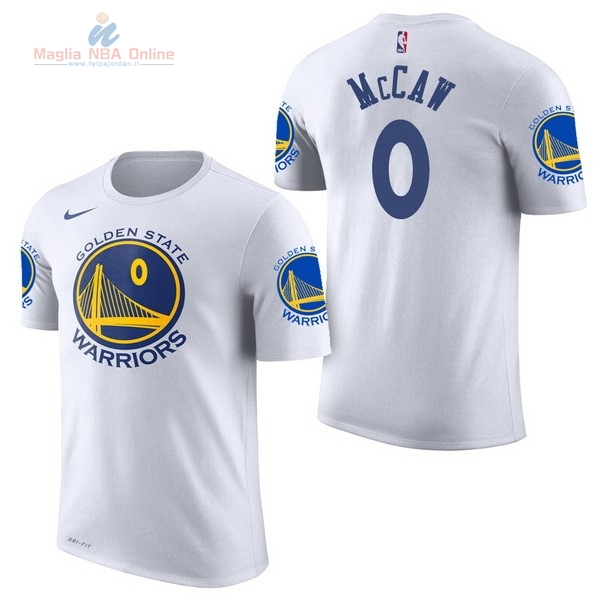 Acquista Maglia NBA Nike Golden State Warriors Manica Corta #0 Patrick McCaw Bianco