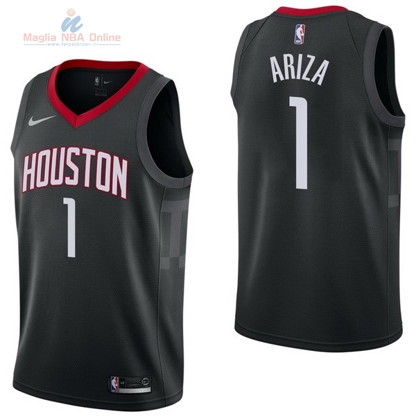 Acquista Maglia NBA Nike Houston Rockets #1 Trevor Ariza Nero Statement