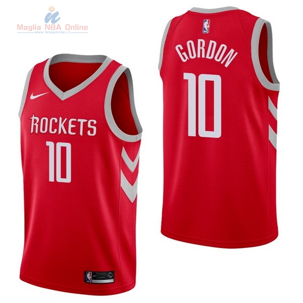 Acquista Maglia NBA Nike Houston Rockets #10 Eric Gordon Nike Rosso Città