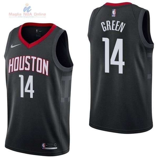 Acquista Maglia NBA Nike Houston Rockets #14 Gerald Green Nero Statement