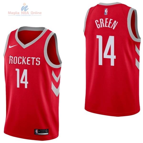 Acquista Maglia NBA Nike Houston Rockets #14 Gerald Green Rosso Icon