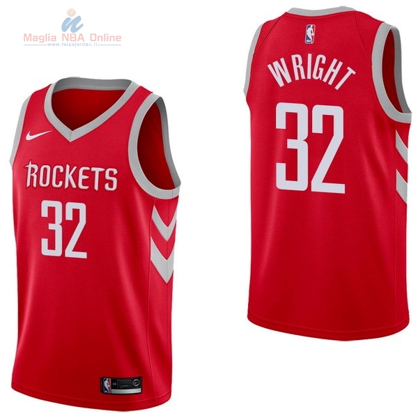 Acquista Maglia NBA Nike Houston Rockets #32 Brandan Wright Rosso Icon