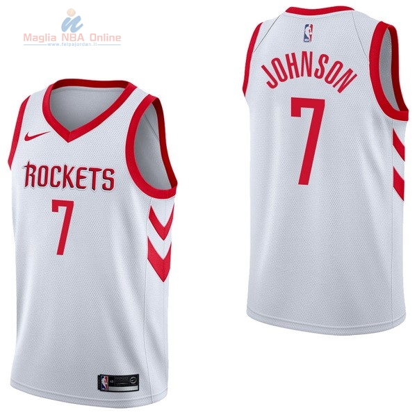 Acquista Maglia NBA Nike Houston Rockets #7 Joe Johnson Bianco Association
