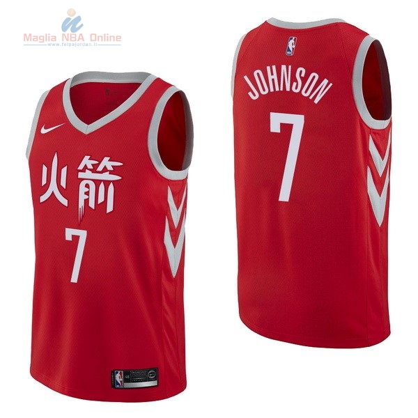 Acquista Maglia NBA Nike Houston Rockets #7 Joe Johnson Nike Rosso Città