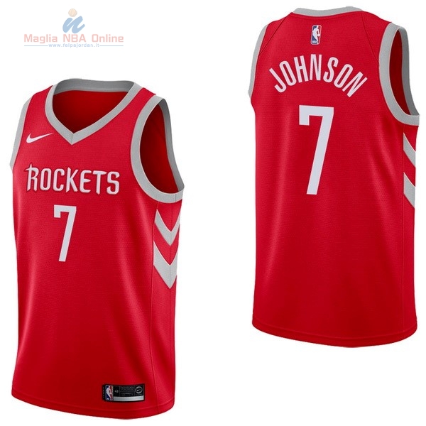 Acquista Maglia NBA Nike Houston Rockets #7 Joe Johnson Rosso Icon