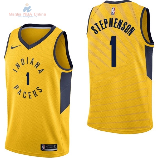 Acquista Maglia NBA Nike Indiana Pacers #1 Lance Stephenson Giallo Statement