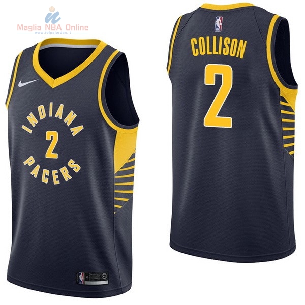Acquista Maglia NBA Nike Indiana Pacers #2 Darren Collison Marino Icon