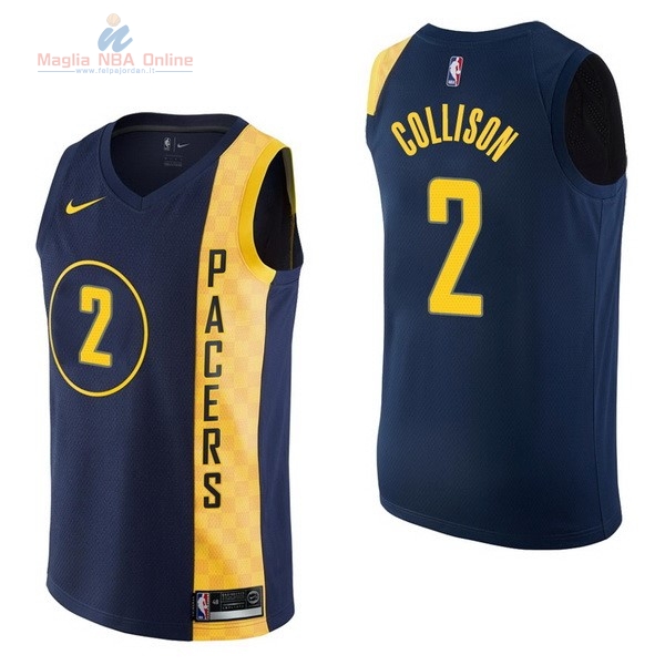 Acquista Maglia NBA Nike Indiana Pacers #2 Darren Collison Nike Marino Città