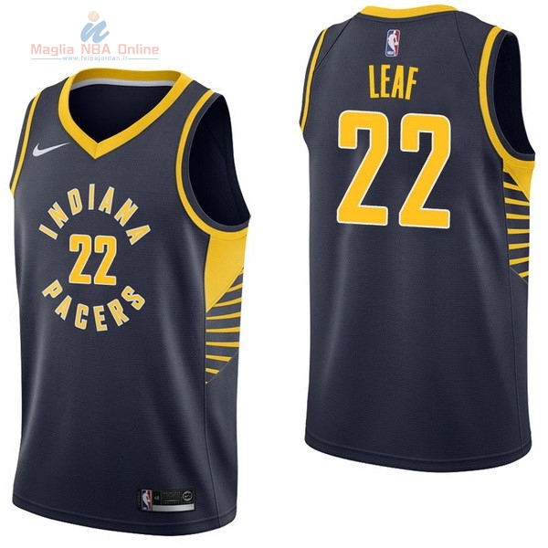 Acquista Maglia NBA Nike Indiana Pacers #22 T.J. Leaf Marino Icon