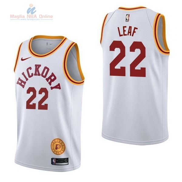 Acquista Maglia NBA Nike Indiana Pacers #22 T.J. Leaf Retro Bianco