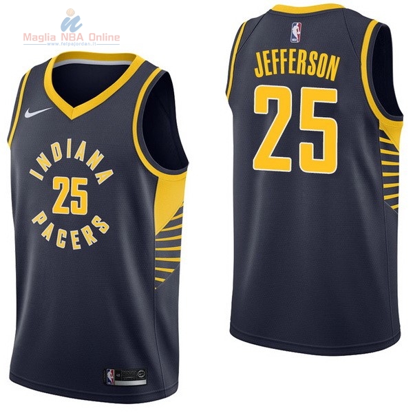 Acquista Maglia NBA Nike Indiana Pacers #25 Al Jefferson Marino Icon