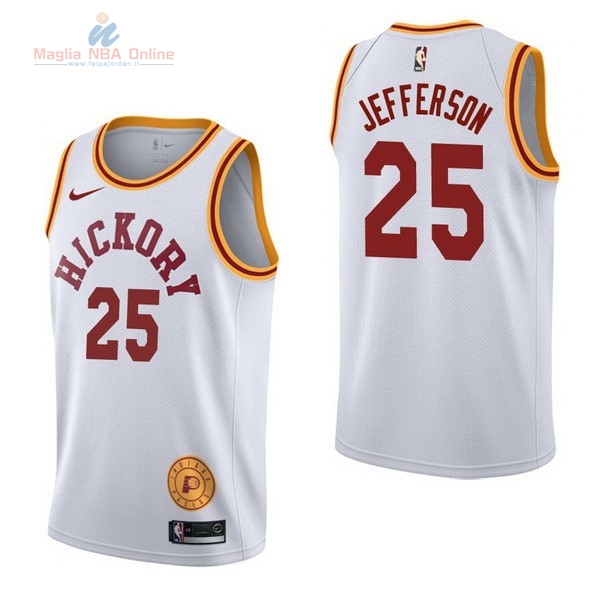 Acquista Maglia NBA Nike Indiana Pacers #25 Al Jefferson Retro Bianco