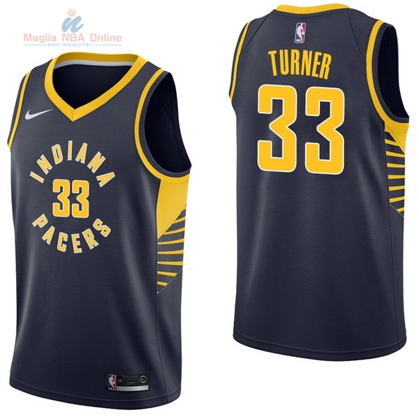 Acquista Maglia NBA Nike Indiana Pacers #33 Myles Turner Marino Icon