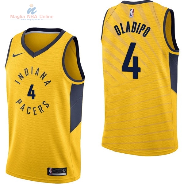 Acquista Maglia NBA Nike Indiana Pacers #4 Victor Oladipo Giallo Statement