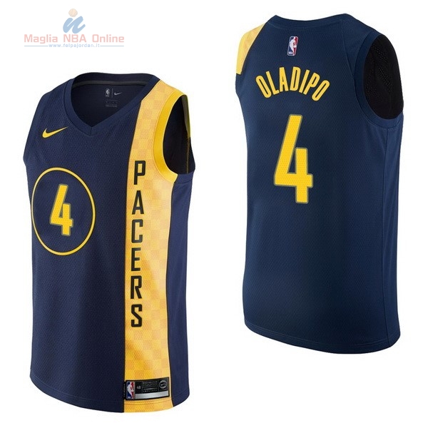 Acquista Maglia NBA Nike Indiana Pacers #4 Victor Oladipo Nike Marino Città