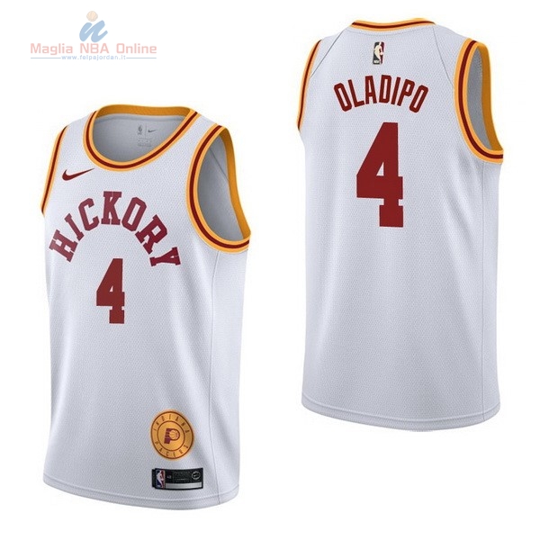 Acquista Maglia NBA Nike Indiana Pacers #4 Victor Oladipo Retro Bianco