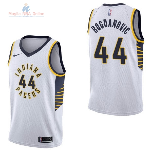 Acquista Maglia NBA Nike Indiana Pacers #44 Bojan Bogdanovic Bianco Association