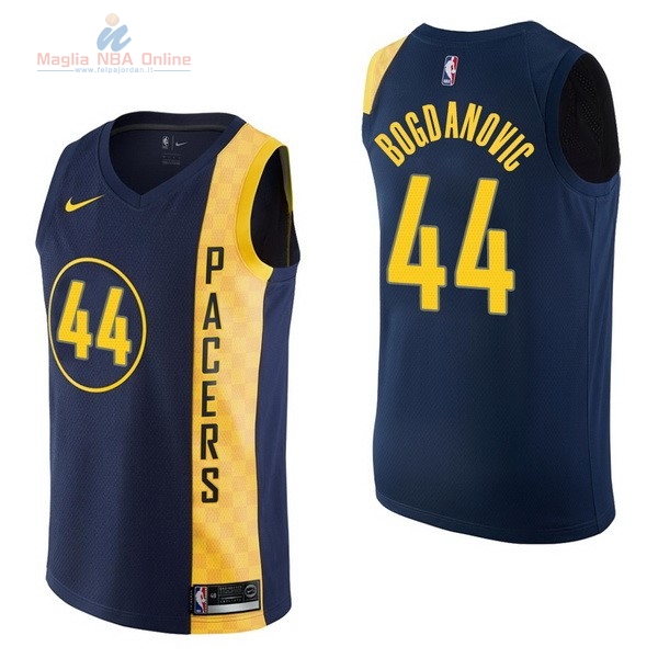 Acquista Maglia NBA Nike Indiana Pacers #44 Bojan Bogdanovic Nike Marino Città