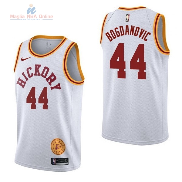 Acquista Maglia NBA Nike Indiana Pacers #44 Bojan Bogdanovic Retro Bianco