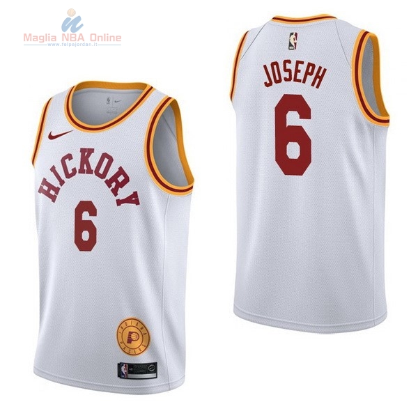 Acquista Maglia NBA Nike Indiana Pacers #6 Cory Joseph Retro Bianco