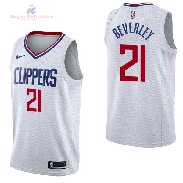 Acquista Maglia NBA Nike Los Angeles Clippers #21 Patrick Beverley Bianco Association