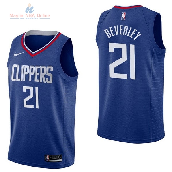 Acquista Maglia NBA Nike Los Angeles Clippers #21 Patrick Beverley Blu Icon