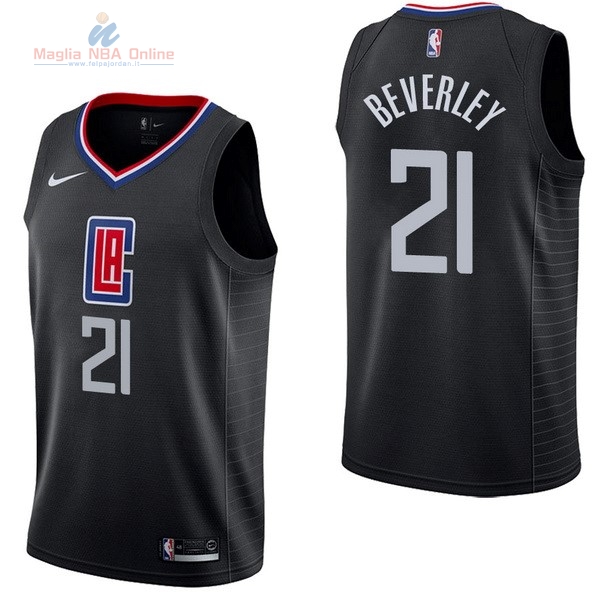 Acquista Maglia NBA Nike Los Angeles Clippers #21 Patrick Beverley Nero Statement