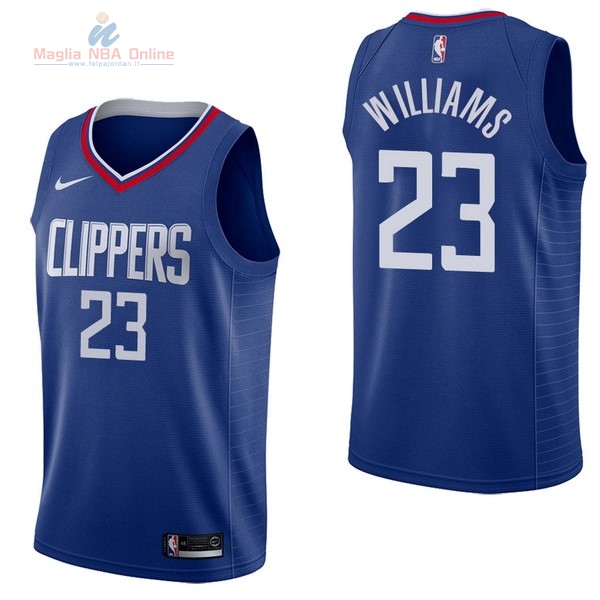 Acquista Maglia NBA Nike Los Angeles Clippers #23 Lou Williams Blu Icon