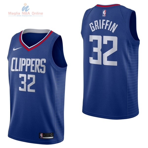 Acquista Maglia NBA Nike Los Angeles Clippers #32 Blake Griffin Blu Icon